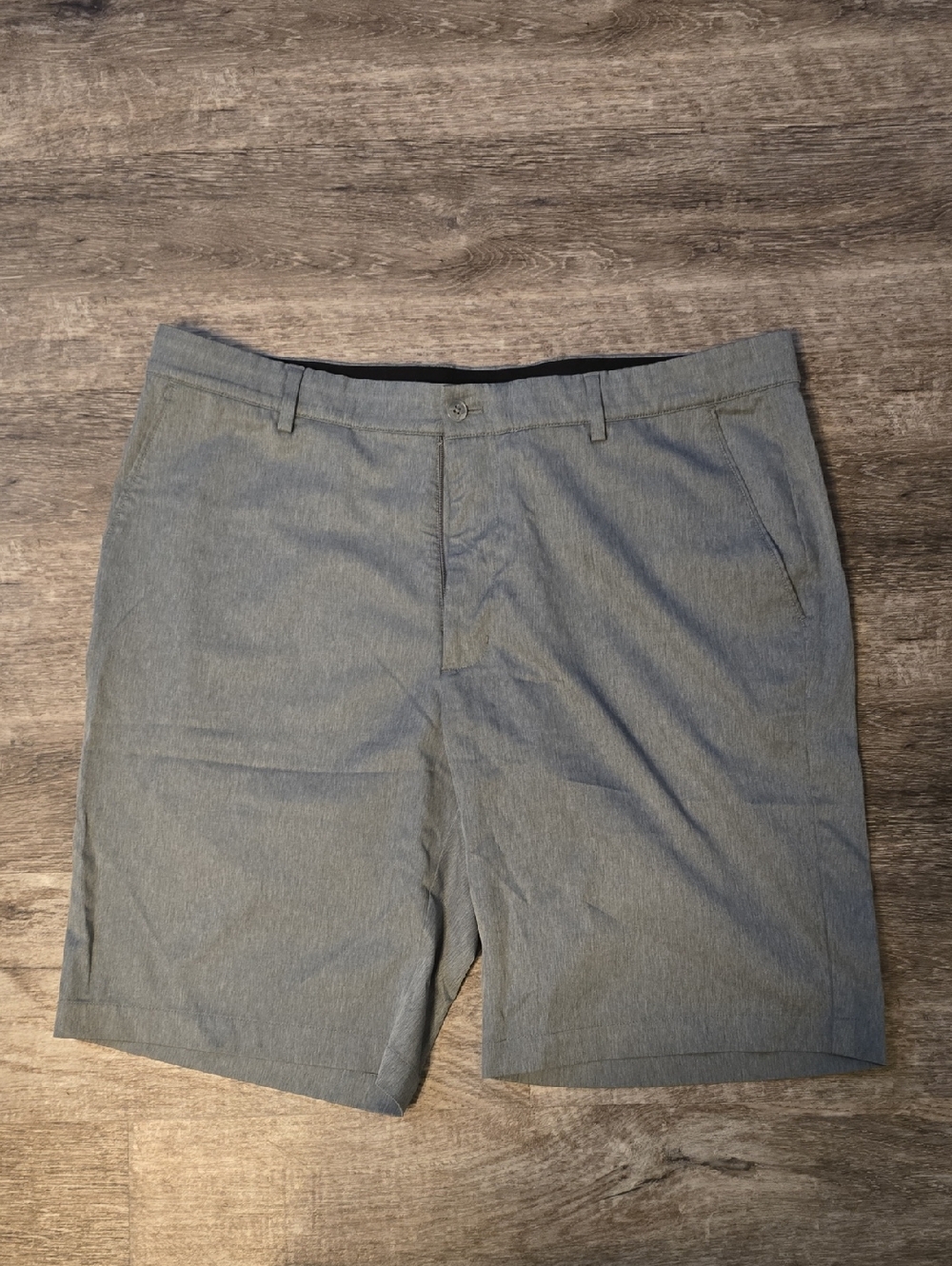 Greg Norman Collection Men's Light Gray Flat-Front Shorts